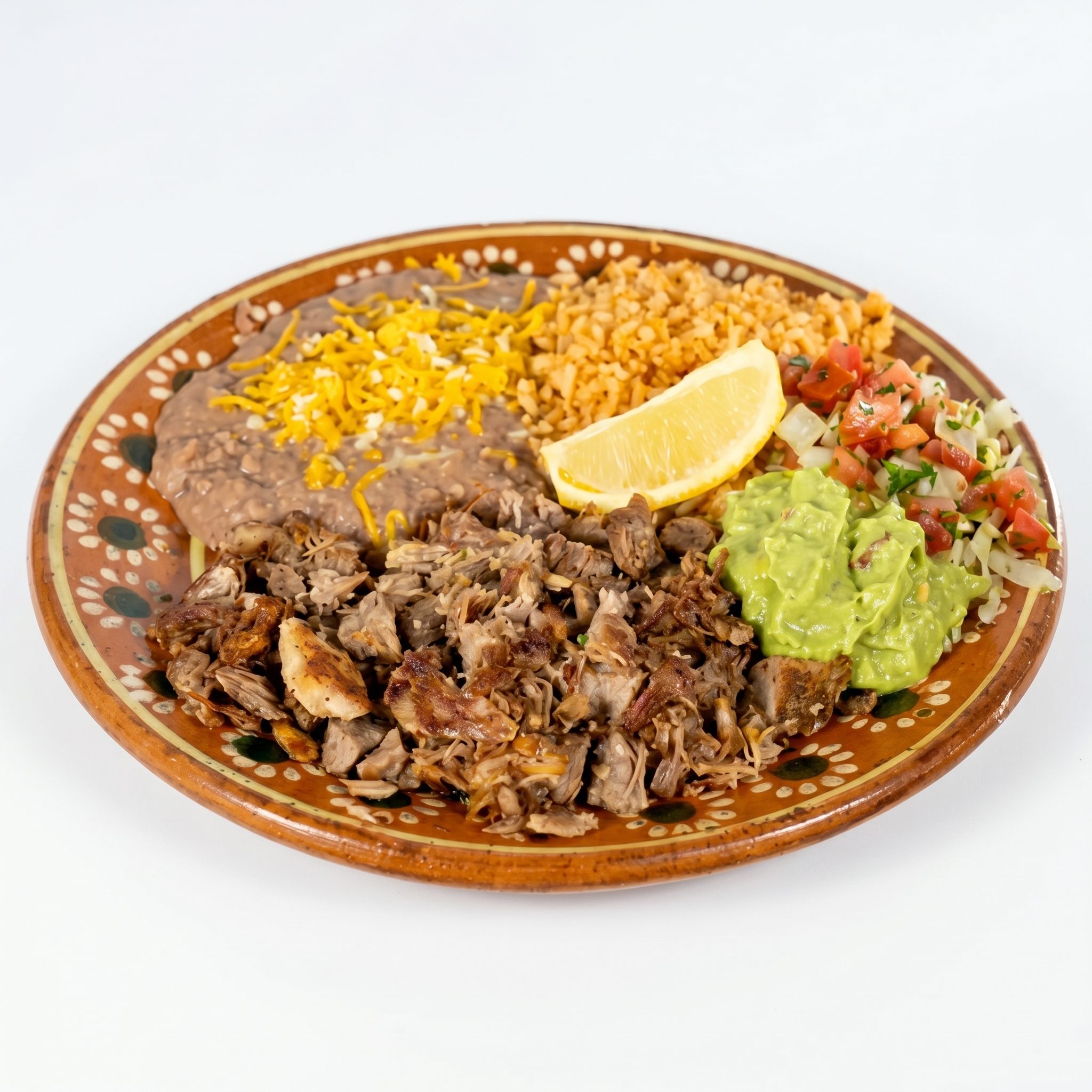 Carnitas Plate.
