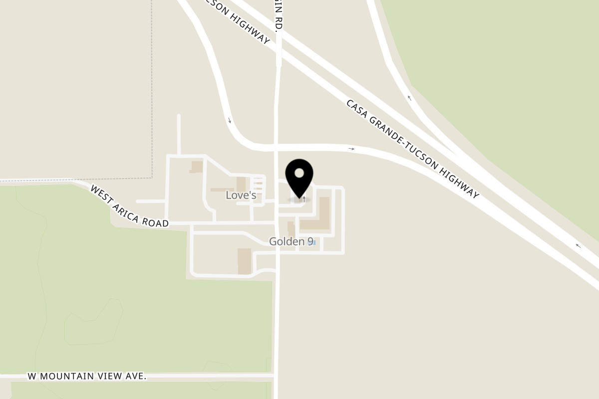 Map showing the location of Fantastico's Mexican Food on 4985 Sunland Gin Rd in Eloy